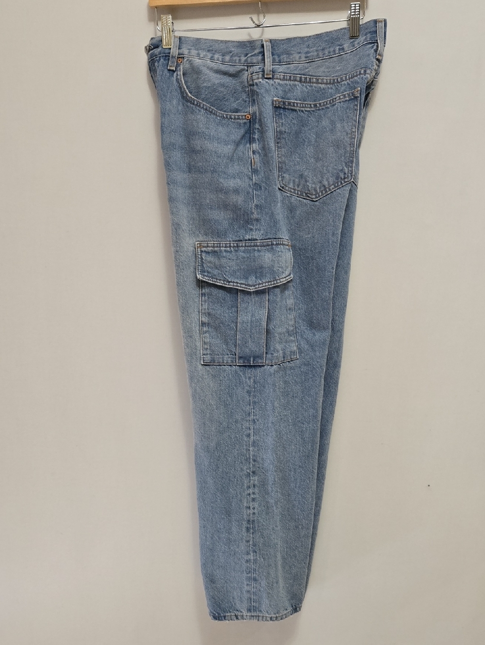 Aritzia Denim Forum Farrah‎ Hi Rise Wide Leg Cargo Jeans Size 31 - Picture 15 of 16